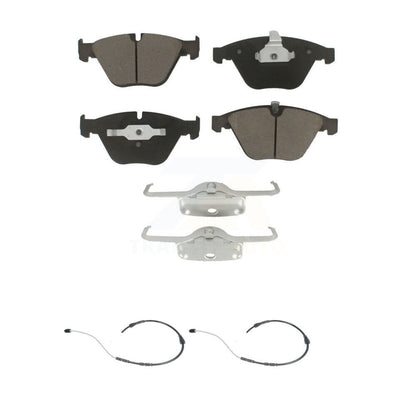 Ceramic Disc Brake Pads And Wear Sensor Pairs Front Kit For BMW X1