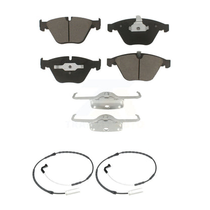 Ceramic Disc Brake Pads Wear Sensor Pair Front Kit For BMW 328i xDrive 335i 3.0L