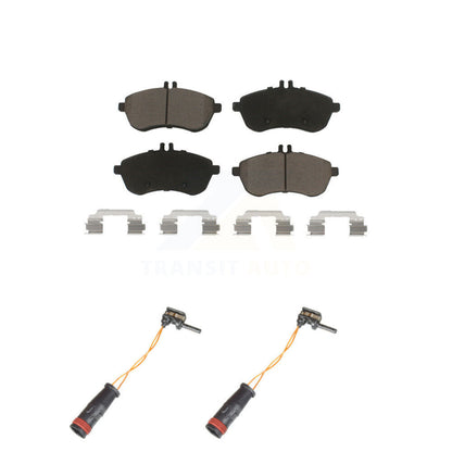 Ceramic Brake Pads & Wear Sensor Pair Front Kit For Mercedes-Benz C300 C250 C230