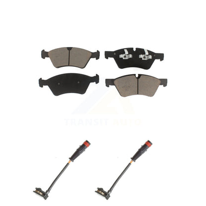 Ceramic Brake Pads Wear Sensor Pair Front Kit For Mercedes-Benz ML350 R350 GL450