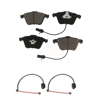 Ceramic Disc Brake Pad Extra Wear Sensor Pair Front Kit For Audi TT Quattro 2.0L