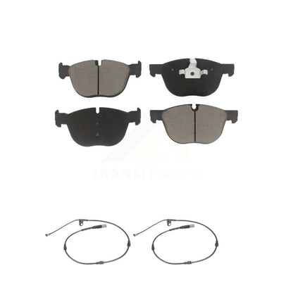 Ceramic Disc Brake Pads And Wear Sensor Pairs Front Kit For BMW X5 X6