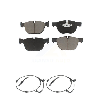 Ceramic Disc Brake Pads And Wear Sensor Pairs Front Kit For BMW X5 X6