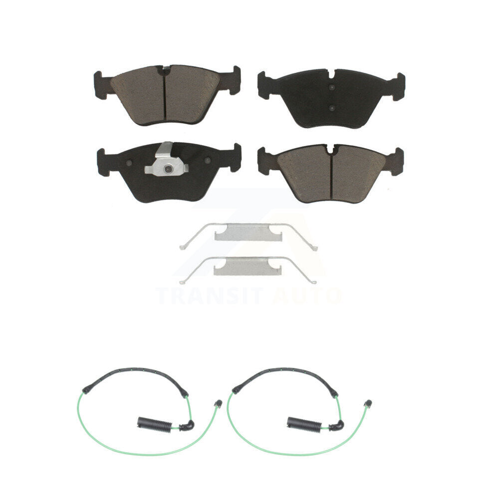 Ceramic Disc Brake Pads & Wear Sensor Pair Front Kit For BMW 330Ci 330i 330xi M3