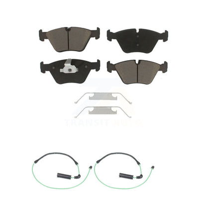 Ceramic Disc Brake Pads & Wear Sensor Pair Front Kit For BMW 330Ci 330i 330xi M3