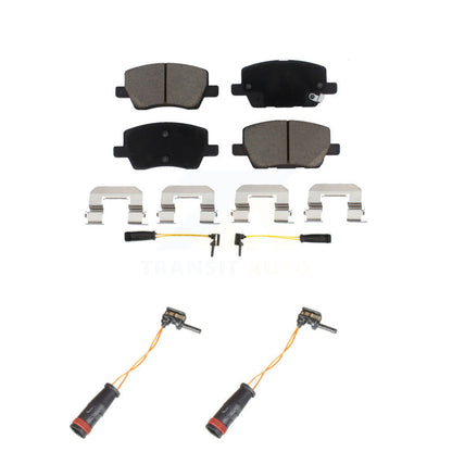 Ceramic Brake Pad & Extra Wear Sensor Pair Front Kit For Mercedes-Benz B200 2.0L