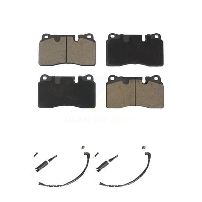 Ceramic Disc Brake Pads And Wear Sensor Pairs Front Kit For Land Rover Range