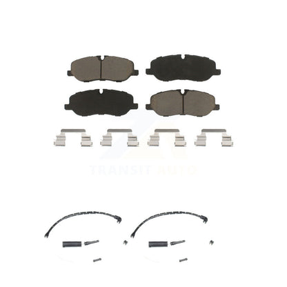 Ceramic Disc Brake Pads And Wear Sensor Pairs Front Kit For Land Rover Range