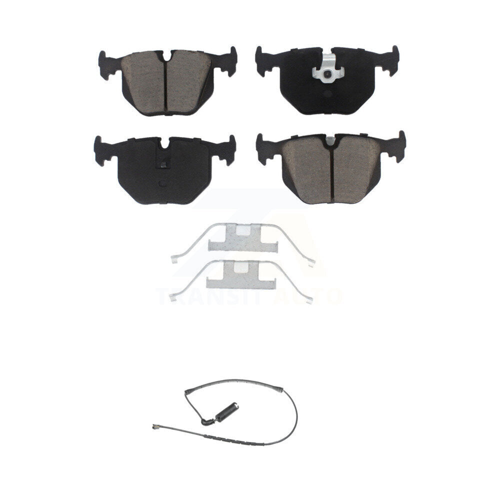 Ceramic Disc Brake Pads And Wear Sensors Rear Kit For 2000-2006 BMW X5