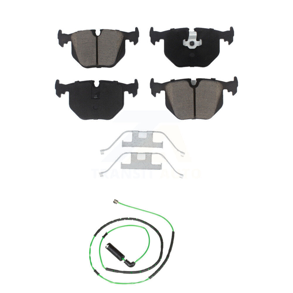 Ceramic Brake Pad & Wear Sensor Rear Kit For BMW Z4 M Roadster Coupe with 3.2L