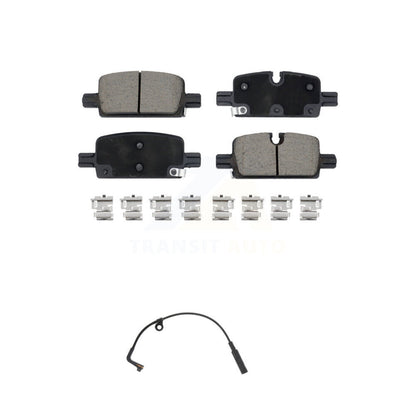 Ceramic Brake Pad & Wear Sensor Rear Kit For GMC Chevrolet Silverado 1500 Sierra