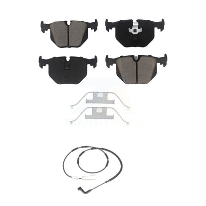 Ceramic Disc Brake Pads And Wear Sensors Rear Kit For 2005 BMW 330xi 3.0L