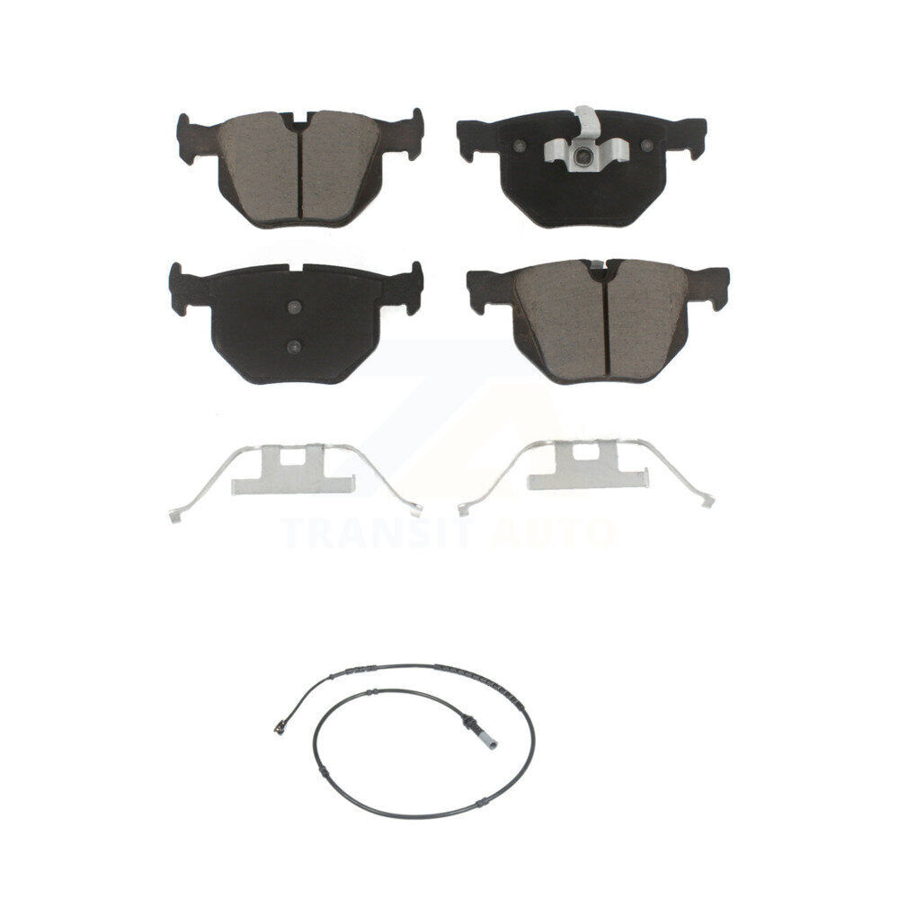 Ceramic Disc Brake Pads And Wear Sensors Rear Kit For BMW 335i xDrive