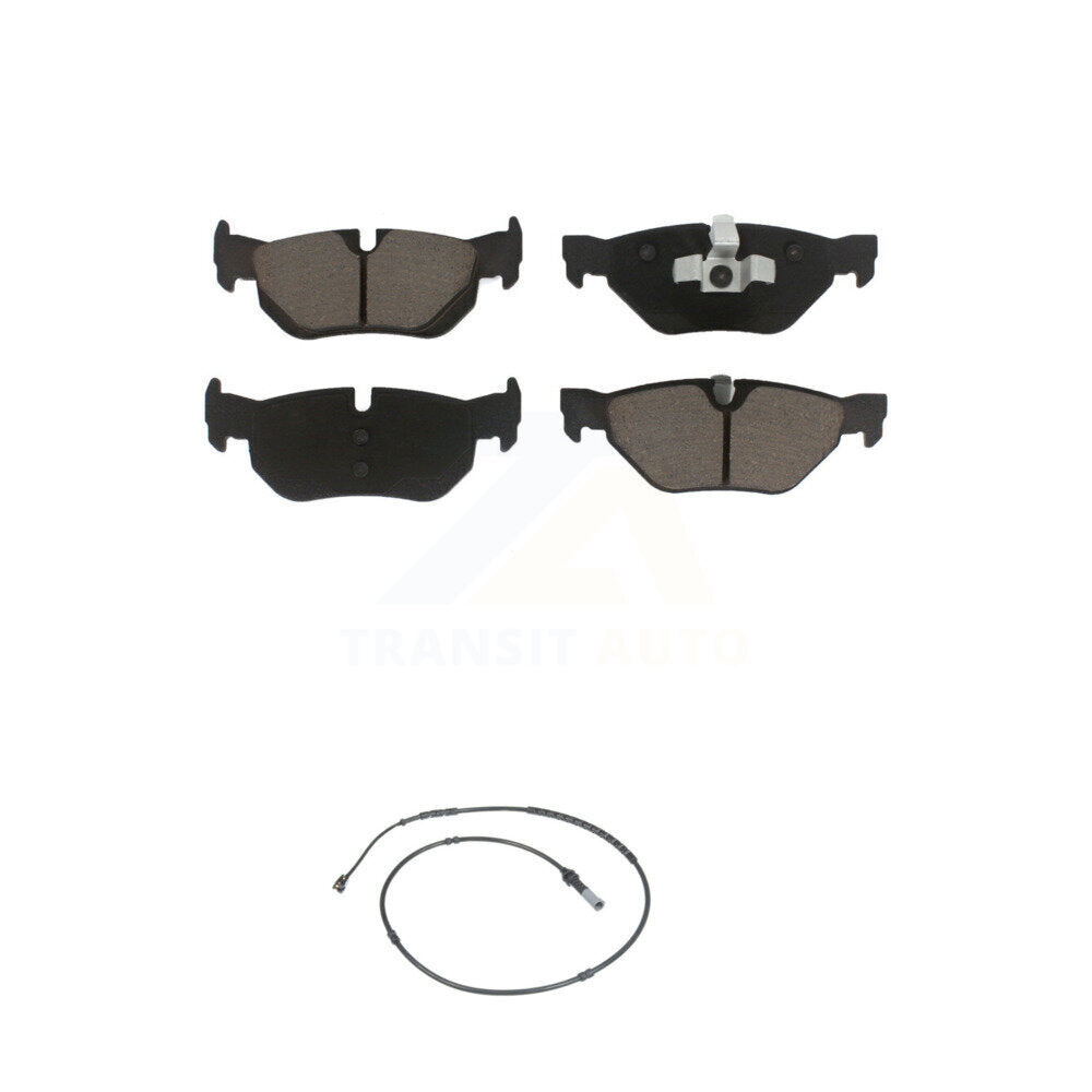 Ceramic Disc Brake Pads And Wear Sensors Rear Kit For 2013 BMW 328i xDrive 3.0L