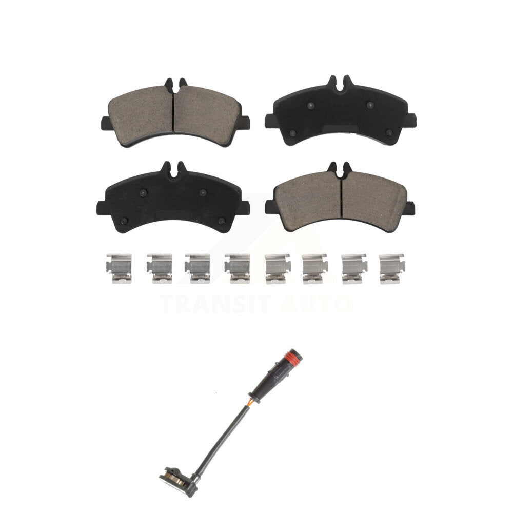 Ceramic Brake Pad And Wear Sensor Rear Kit For Sprinter 3500 Mercedes-Benz Dodge
