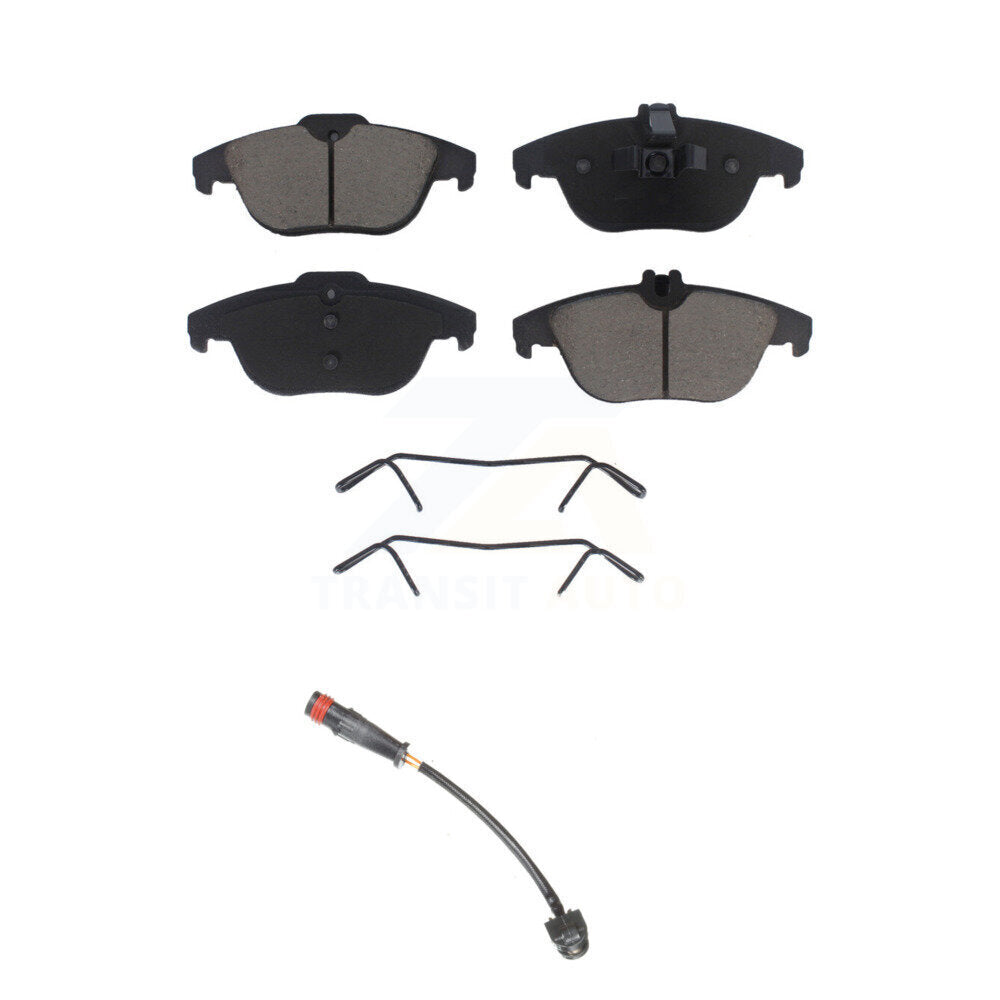 Ceramic Disc Brake Pads Wear Sensor Rear Kit For 2011 Mercedes-Benz C63 AMG 6.3L