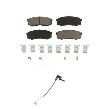 Ceramic Disc Brake Pads Wear Sensor Rear Kit For 2000 Mercedes-Benz C43 AMG 4.3L