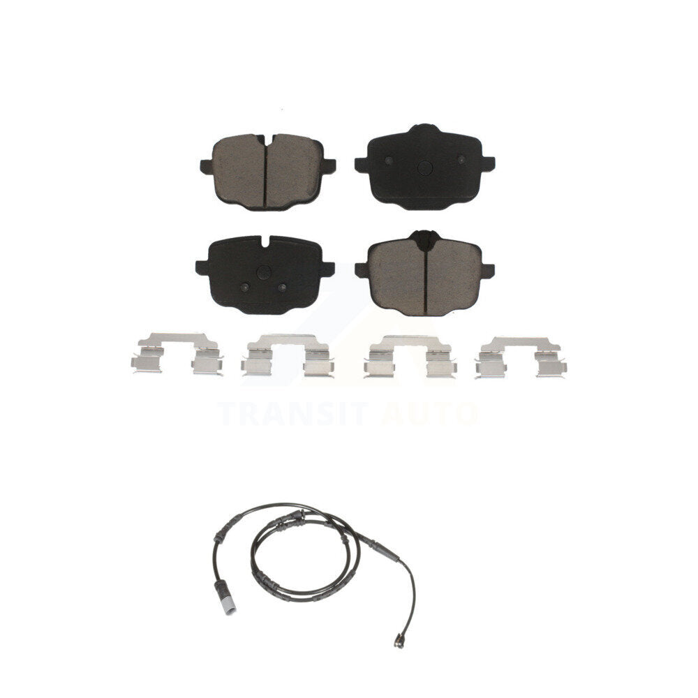 Ceramic Disc Brake Pads And Wear Sensors Rear Kit For 2012 BMW X3 From 10 11