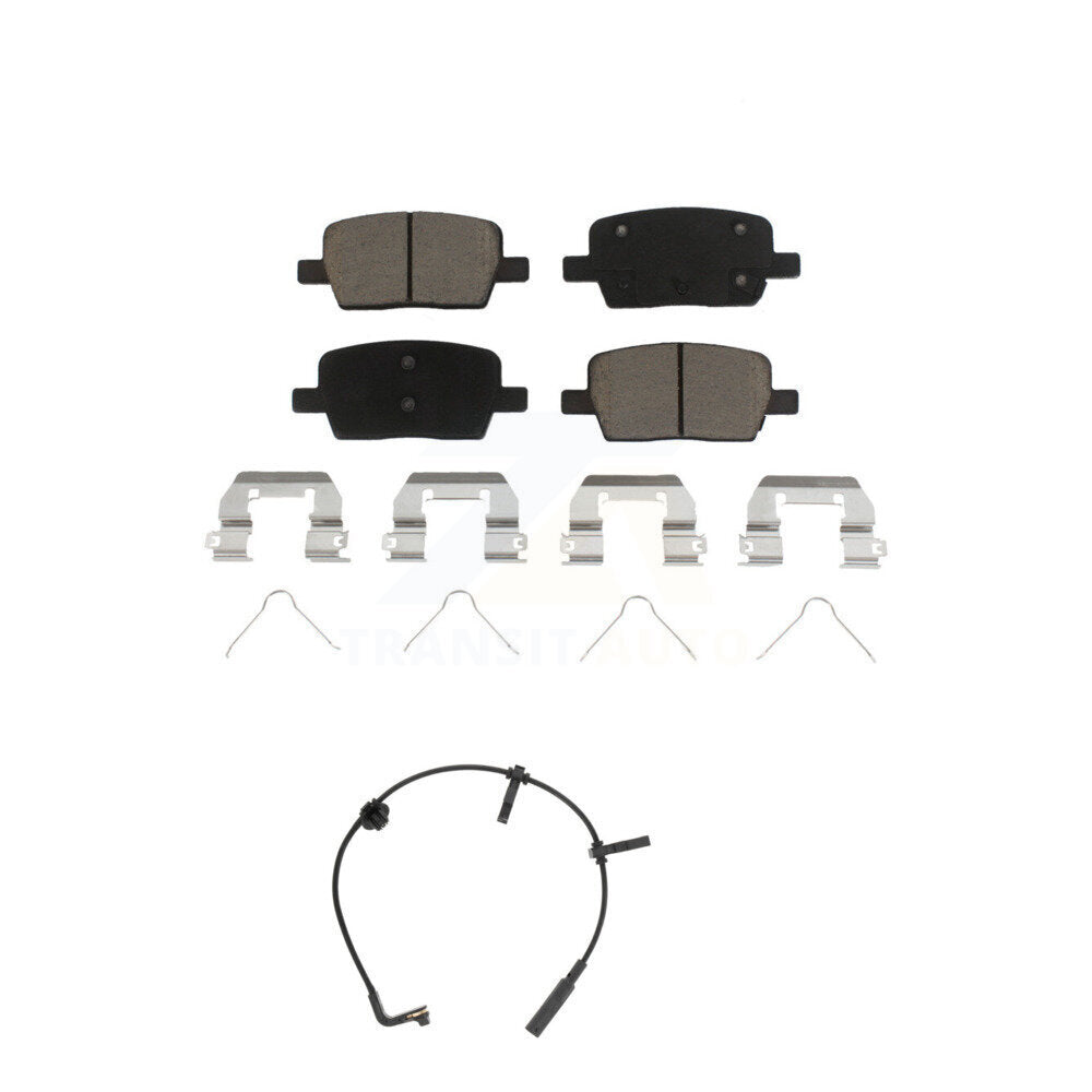 Ceramic Disc Brake Pads And Wear Sensors Rear Kit For Cadillac CT6