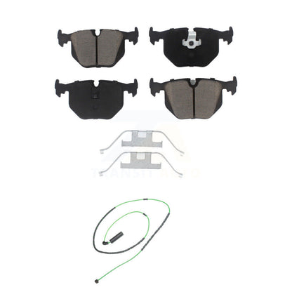 Ceramic Disc Brake Pads And Wear Sensors Rear Kit For 2001-2006 BMW M3 3.2L