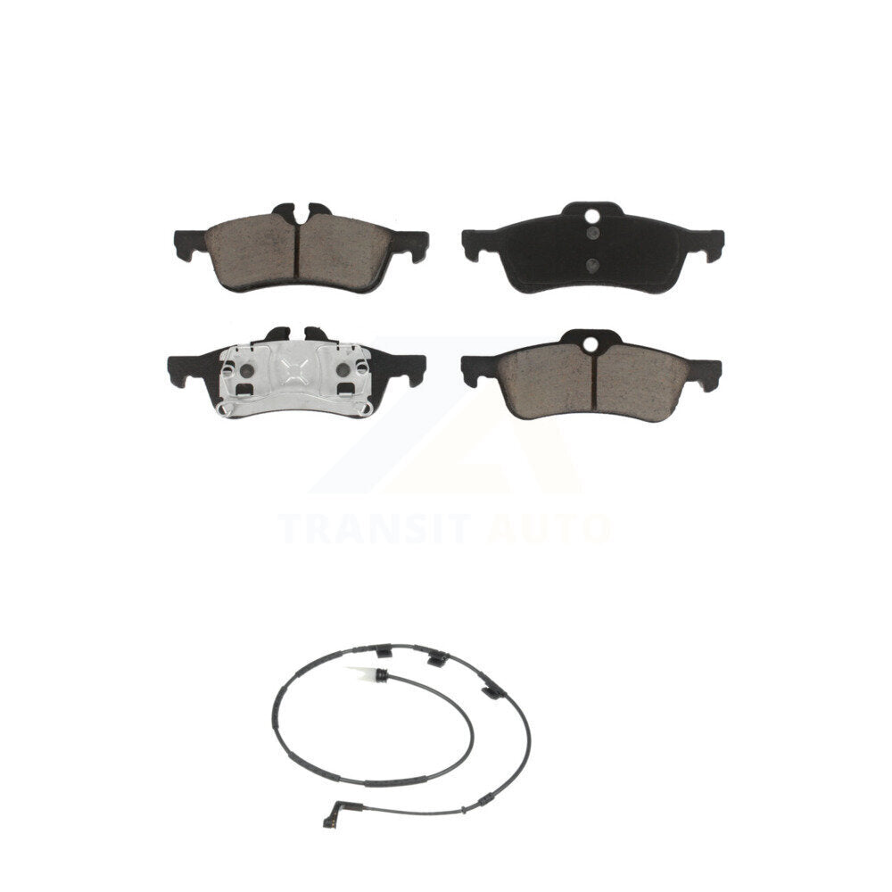 Ceramic Disc Brake Pads And Wear Sensors Rear Kit For 2006 Mini Cooper 1.6L