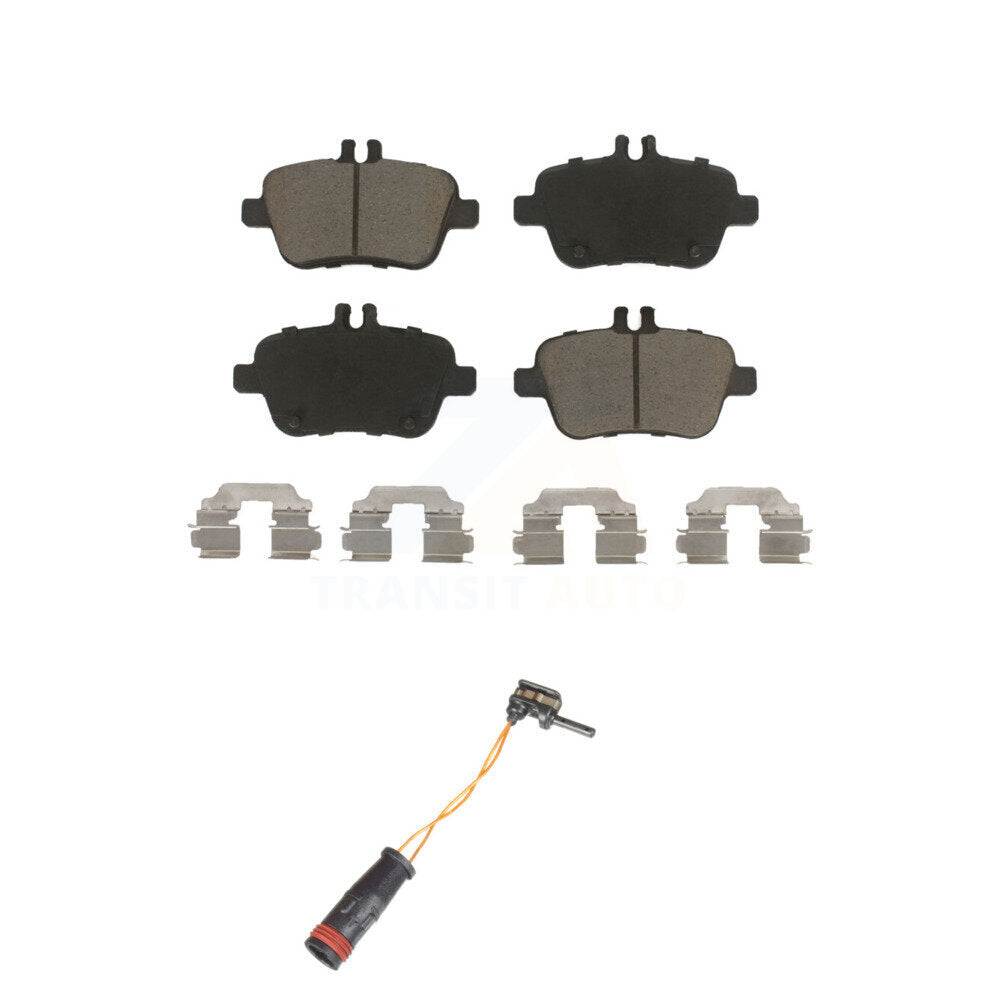 Ceramic Disc Brake Pads And Wear Sensors Rear Kit For Mercedes-Benz SLK350