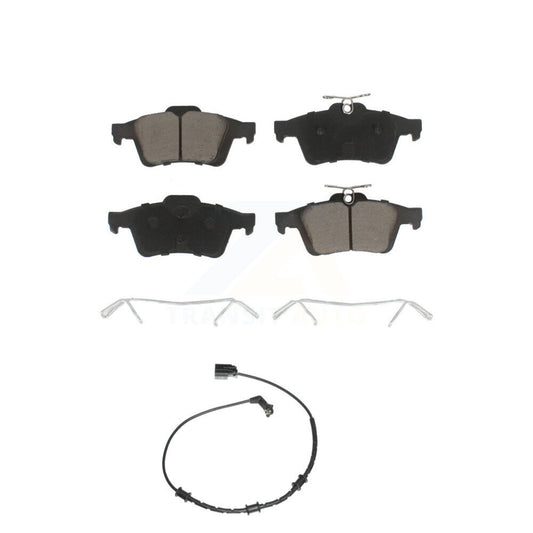 Ceramic Disc Brake Pads And Wear Sensors Rear Kit For Jaguar XF XJ XK XKR