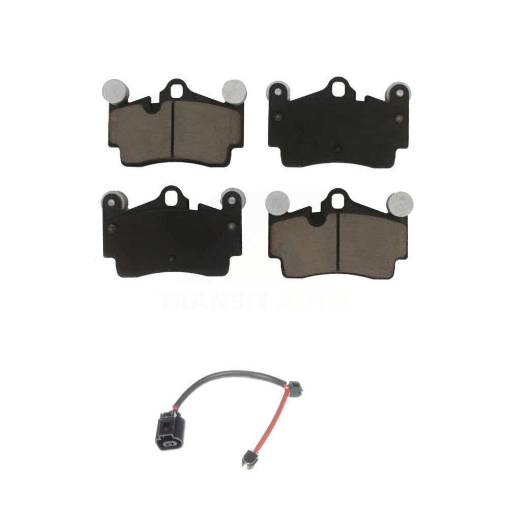 Ceramic Disc Brake Pads And Wear Sensors Rear Kit For Porsche Cayenne