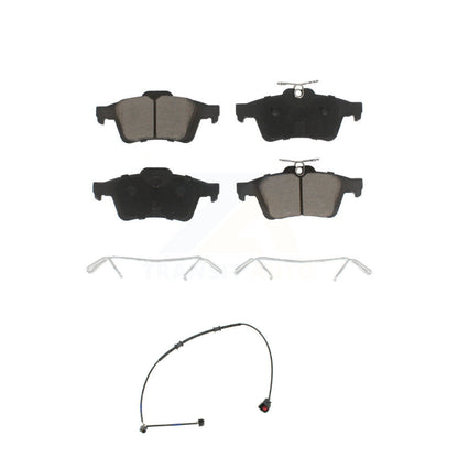 Ceramic Disc Brake Pads And Wear Sensors Rear Kit For Jaguar XK XKR