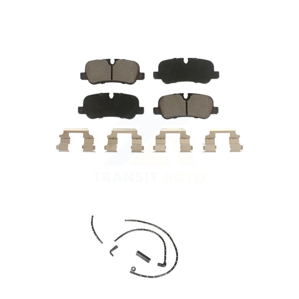Ceramic Disc Brake Pads And Wear Sensors Rear Kit For Land Rover Range