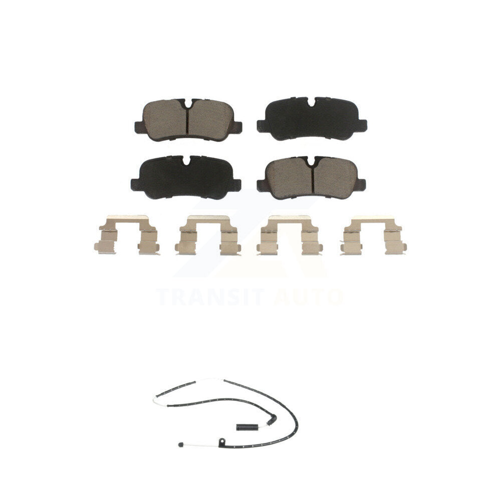 Ceramic Disc Brake Pads And Wear Sensors Rear Kit For Land Rover Range