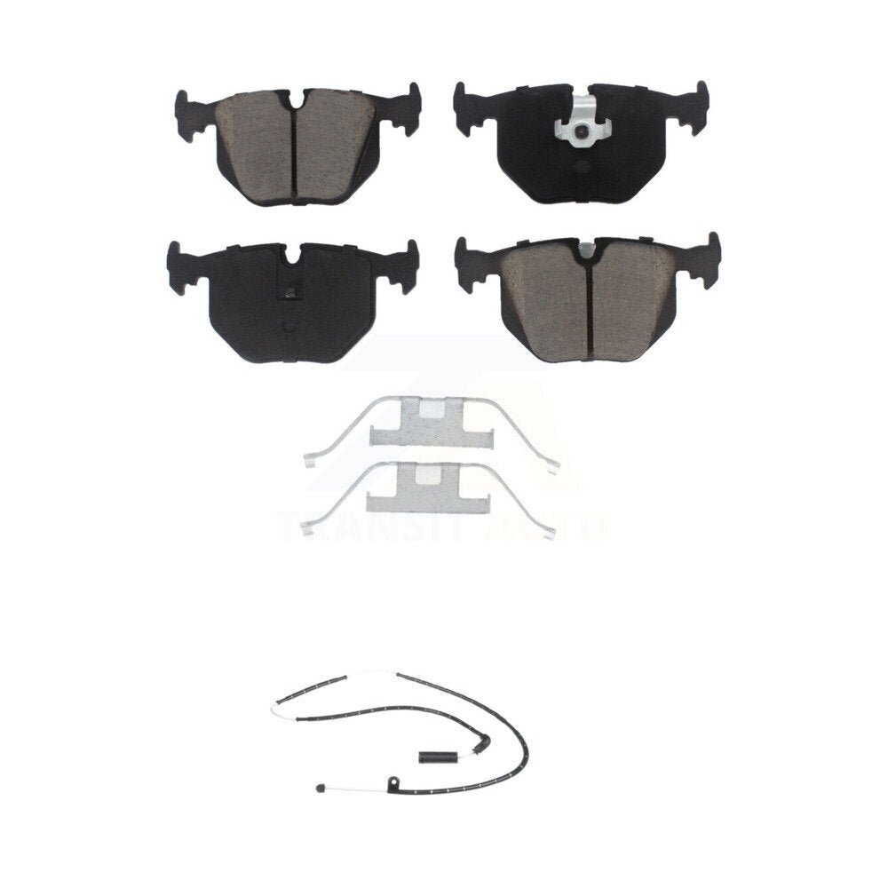Ceramic Disc Brake Pads And Wear Sensors Rear Kit For Land Rover Range