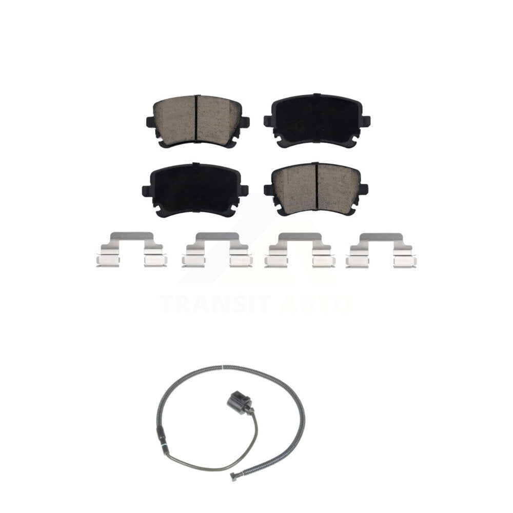 Ceramic Disc Brake Pads And Wear Sensors Rear Kit For Volkswagen Phaeton Audi S6