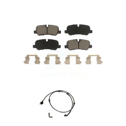 Ceramic Disc Brake Pad & Wear Sensor Rear Kit For Land Rover Range Sport LR4 LR3