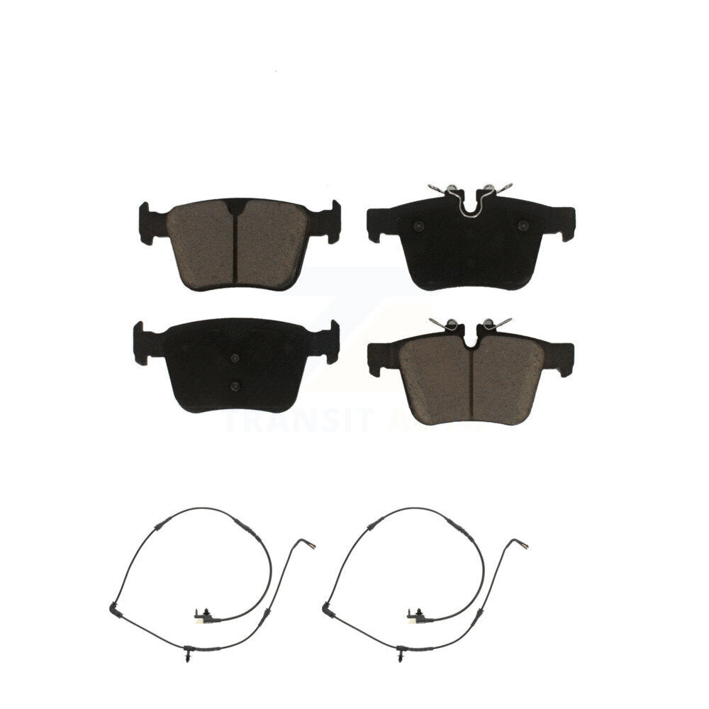 Ceramic Disc Brake Pads And Wear Sensors Rear Kit For Land Rover Range Evoque