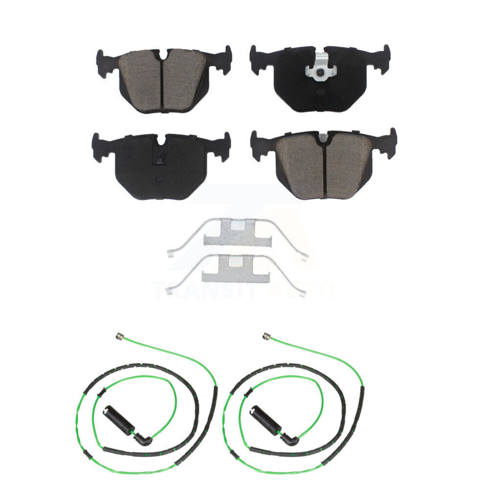 Ceramic Brake Pad & Wear Sensor Rear Kit For BMW Z4 M Roadster Coupe with 3.2L