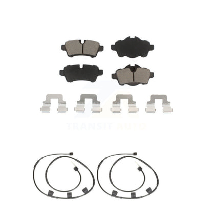 Ceramic Disc Brake Pads And Wear Sensors Rear Kit For Mini Cooper 1.6L