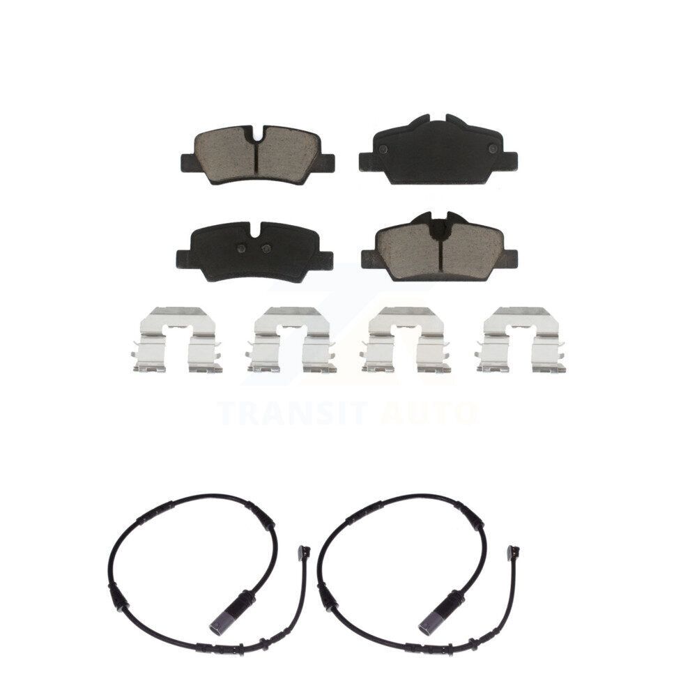 Ceramic Disc Brake Pads And Wear Sensors Rear Kit For Mini Cooper