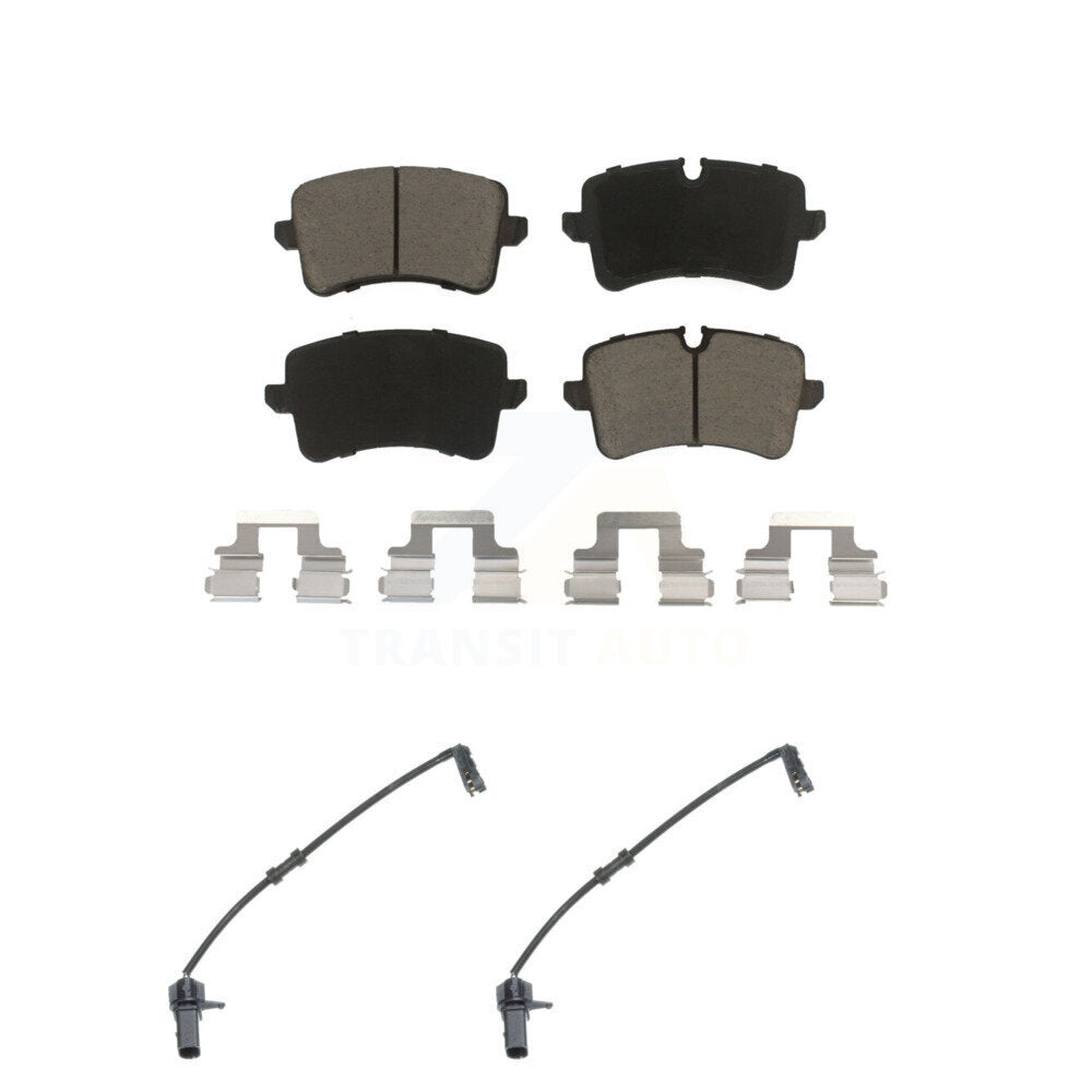 Ceramic Disc Brake Pad Wear Sensor Rear Kit For Audi A8 Quattro with 356mm Rotor