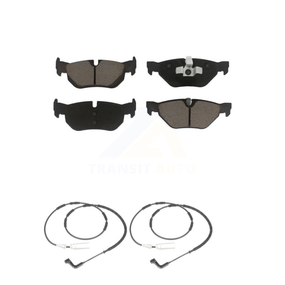 Ceramic Brake Pads Wear Sensor Rear Kit For BMW 323i 328i 128i xDrive 328xi 325i
