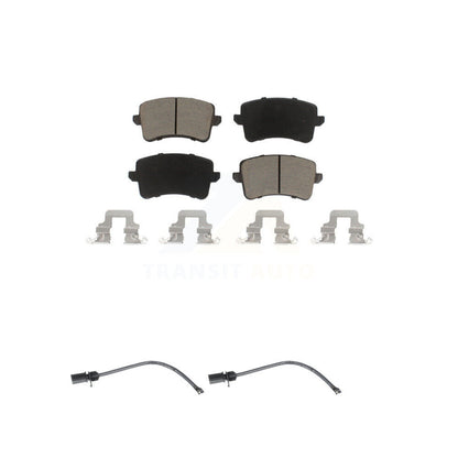 Ceramic Disc Brake Pads And Wear Sensors Rear Kit For 2015 Audi Q5