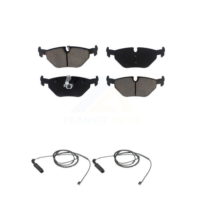 Ceramic Brake Pads Wear Sensor Rear Kit For BMW 325i 325Ci 320i 325xi 328i 323Ci