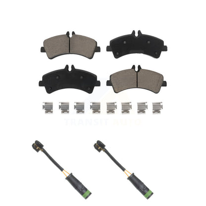 Ceramic Brake Pads & Wear Sensor Rear Kit For Mercedes-Benz Sprinter 3500 3500XD