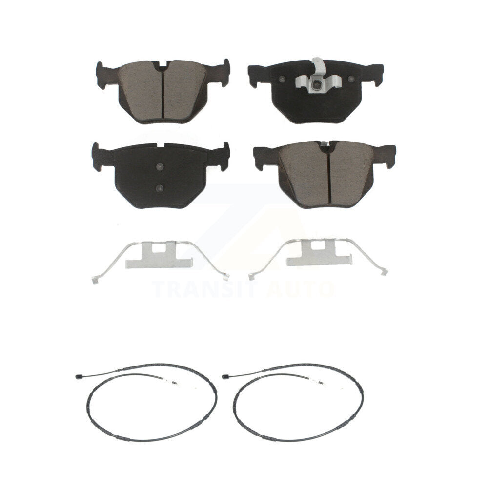 Ceramic Brake Pads Wear Sensor Rear Kit For 2013-2015 BMW X1 xDrive35i with 3.0L