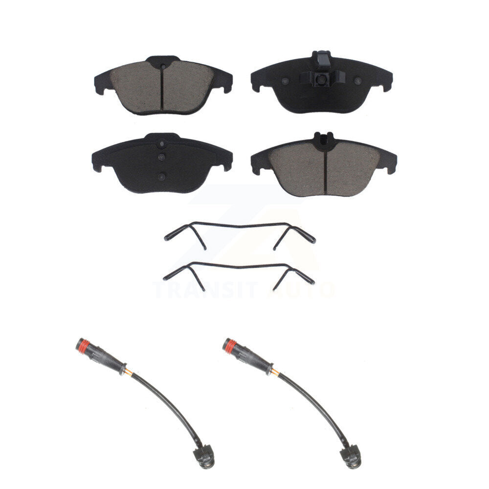 Ceramic Disc Brake Pads Wear Sensor Rear Kit For 2011 Mercedes-Benz C63 AMG 6.3L