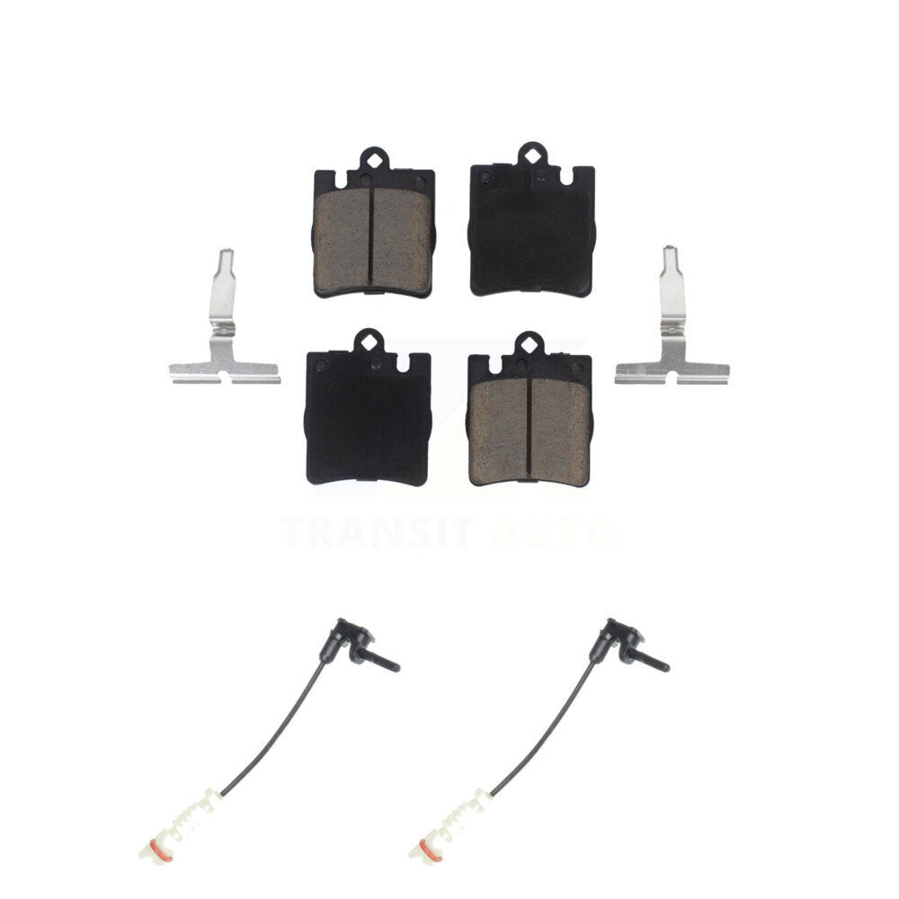 Ceramic Disc Brake Pad & Wear Sensor Rear Kit For Mercedes-Benz E320 CLK320 E430