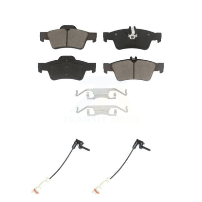 Ceramic Brake Pad Wear Sensor Rear Kit For 03 Mercedes-Benz E320 Sedan with 3.2L
