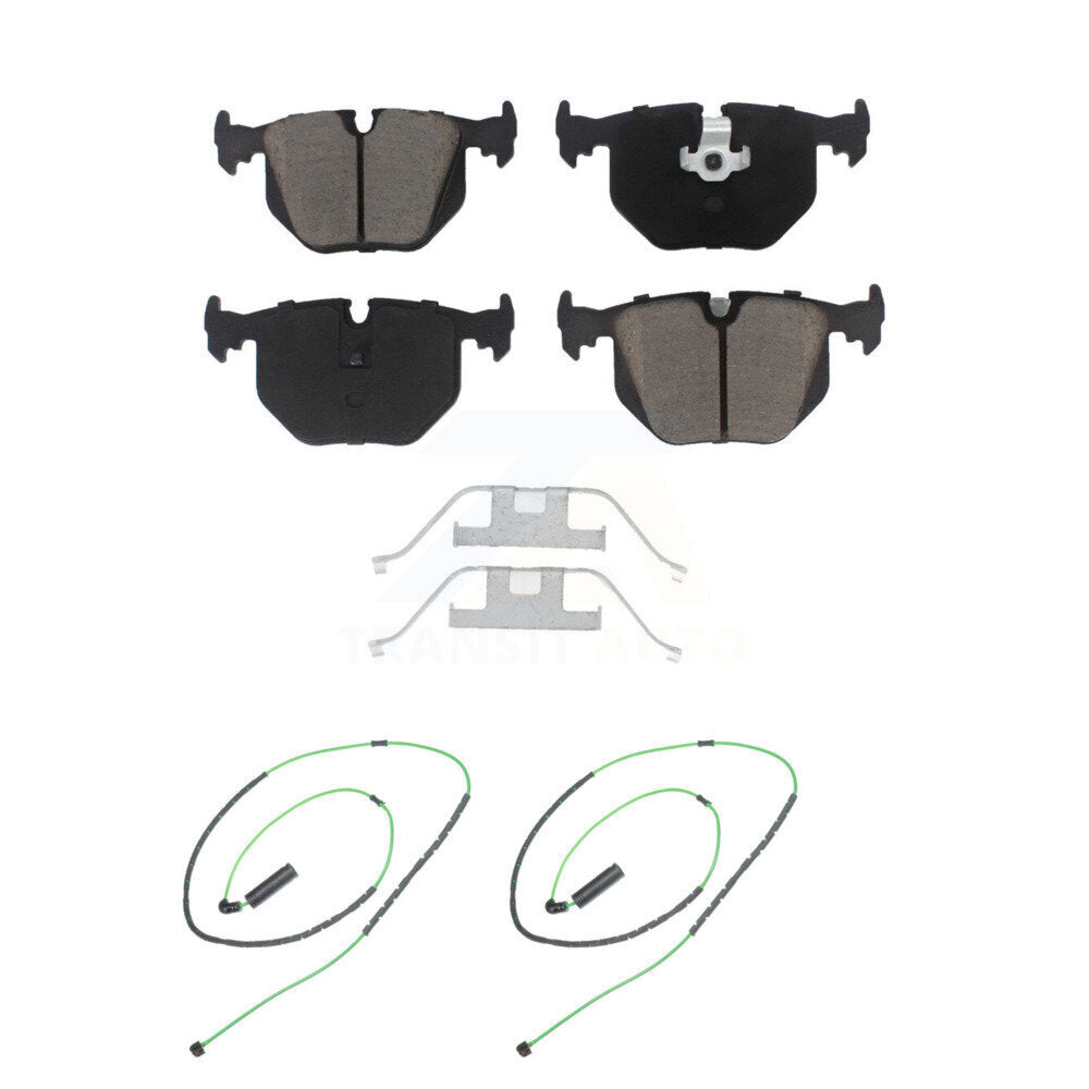 Ceramic Disc Brake Pads And Wear Sensors Rear Kit For 2001-2006 BMW M3 3.2L