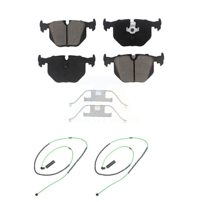 Ceramic Disc Brake Pads And Wear Sensors Rear Kit For 2001-2006 BMW M3 3.2L