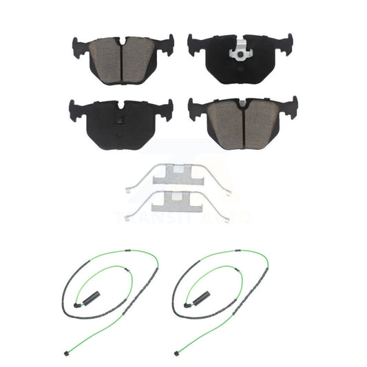 Ceramic Disc Brake Pads And Wear Sensors Rear Kit For 2001-2006 BMW M3 3.2L